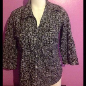 Croft & Barrow Women's 3/4 Sleeve Blouse Size M
